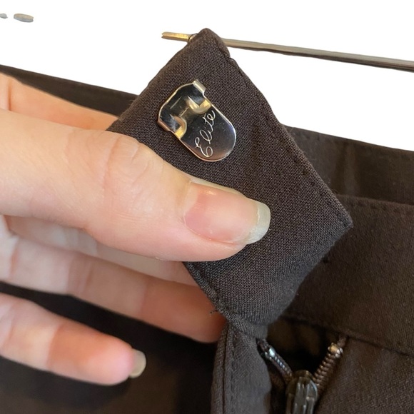 Sag Harbor Stretch Petite Trousers In Brown - Picture 5 of 10